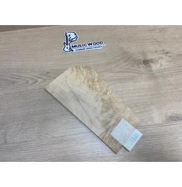 Клён Белый Явор, Волнистый заготовка накладки на головку грифа Смешанный ААА Волна А 5.5х135-94х235 мм-1