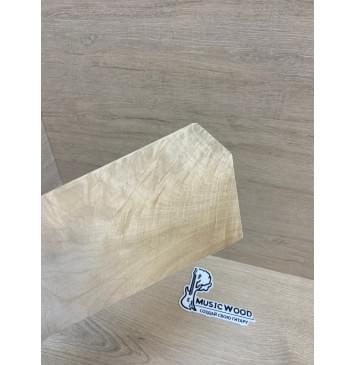 Клён Белый Явор, Волнистый заготовка накладки на головку грифа Смешанный ААА Волна А 5.5х135-94х235 мм-6