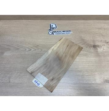 Орех Американский Заболонь заготовка накладки на головку грифа Тангент АА 5х140-118х250 мм-0