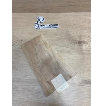 Орех Американский Заболонь заготовка накладки на головку грифа Тангент АА 5х140-118х250 мм-1