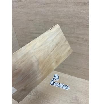 Орех Американский Заболонь заготовка накладки на головку грифа Тангент АА 5х140-118х250 мм-3