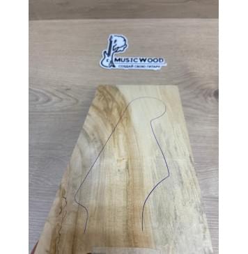 Клён Американский заготовка накладки на головку грифа Смешанный АА 4х125х255 мм-2