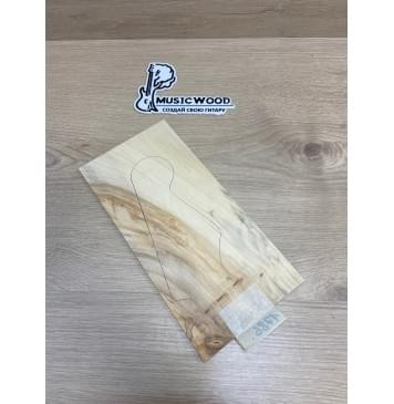 Клён Американский заготовка накладки на головку грифа Смешанный АА 4.5х125х255 мм-4