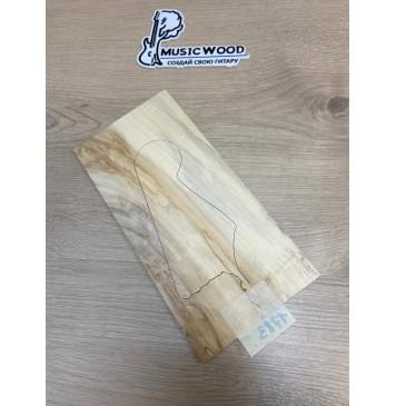 Клён Американский заготовка накладки на головку грифа Смешанный АА 4.5х125х255 мм-1