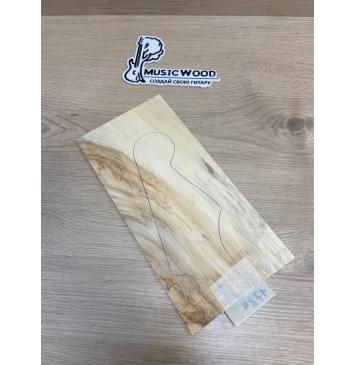 Клён Американский заготовка накладки на головку грифа Смешанный АА 3х125х255 мм-1