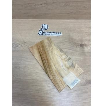 Клён Американский Волнистый заготовка накладки на головку грифа Смешанный ААА Волна АА 5х125х240 мм-1