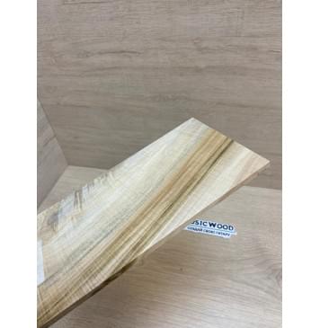 Клён Американский Волнистый заготовка накладки на головку грифа Смешанный ААА Волна АА 5х125х240 мм-3