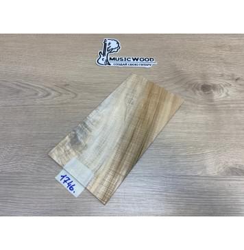 Клён Американский Волнистый заготовка накладки на головку грифа Смешанный ААА Волна АА 4х125х240 мм-0