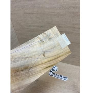 Клён Американский Волнистый заготовка накладки на головку грифа Смешанный ААА Волна АА 3.5х125х240 мм-2