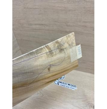 Клён Американский Волнистый заготовка накладки на головку грифа Смешанный ААА Волна АА 3.5х125х240 мм-3