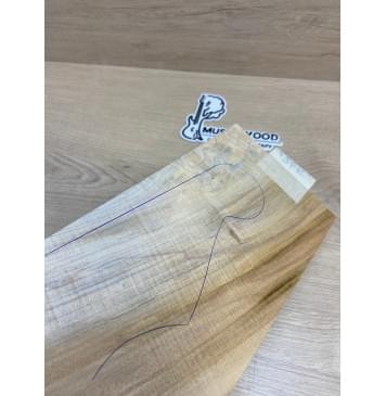 Клён Американский Волнистый заготовка накладки на головку грифа Смешанный ААА Волна АА 3.5х125х240 мм-4