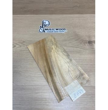 Клён Американский Волнистый заготовка накладки на головку грифа Смешанный ААА Волна АА 3х125х240 мм-3
