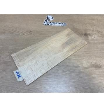 Клён Американский Волнистый заготовка накладки на головку грифа Тангент ААА Волна ААА 4.5х155-134х315 мм-0