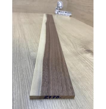 Орех Американский Заболонь заготовка накладки для электрогитары Радиал АА 8.5х70-58х600 мм-1