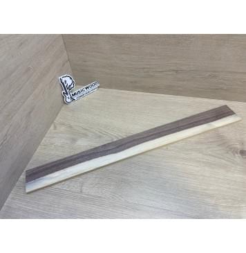 Орех Американский Заболонь заготовка накладки для электрогитары Радиал А 8.5х66-57х600 мм-0