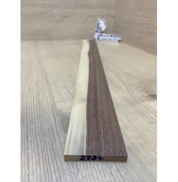 Орех Американский Заболонь заготовка накладки для электрогитары Радиал А 8.5х66-57х600 мм-1