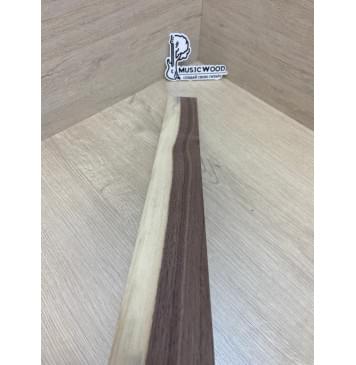 Орех Американский Заболонь заготовка накладки для электрогитары Радиал А 8.5х66-57х600 мм-6