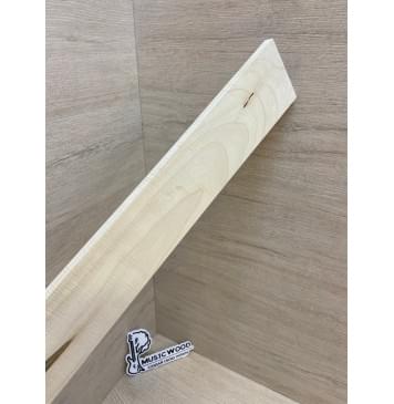 Клён Белый заготовка накладки для электрогитары Тангент А 10х70-59х530 мм-7