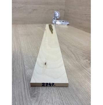 Клён Белый заготовка накладки для электрогитары Тангент А 8.5х70-59х530 мм-1