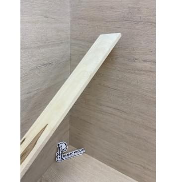 Клён Белый заготовка накладки для электрогитары Тангент А 8.5х70-59х530 мм-5