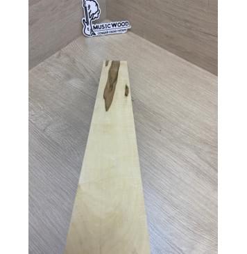 Клён Белый заготовка накладки для электрогитары Тангент А 8.5х70-59х530 мм-13