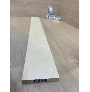 Клён Белый заготовка накладки для электрогитары Тангент А 10х70-60х530 мм-1