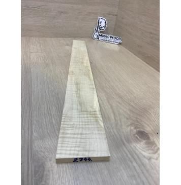 Клён Белый Явор, Волнистый заготовка накладки для электрогитары Смешанный А Волна ААА 11х75-50х500 мм-2