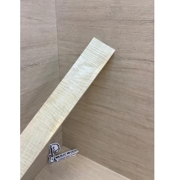 Клён Белый Явор, Волнистый заготовка накладки для электрогитары Смешанный А Волна ААА 11х75-50х500 мм-6