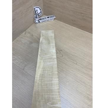 Клён Белый Явор, Волнистый заготовка накладки для электрогитары Смешанный А Волна ААА 11х75-50х500 мм-9