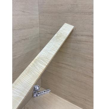 Клён Белый Явор, Волнистый заготовка накладки для электрогитары Смешанный А Волна ААА 11х75-50х500 мм-8