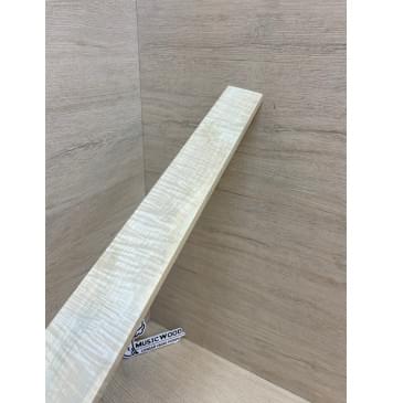 Клён Белый Явор, Волнистый заготовка накладки для электрогитары Смешанный А Волна ААА 11х75-50х500 мм-5