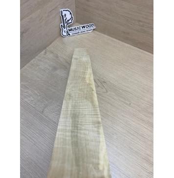 Клён Белый Явор, Волнистый заготовка накладки для электрогитары Смешанный А Волна ААА 11х75-50х500 мм-11