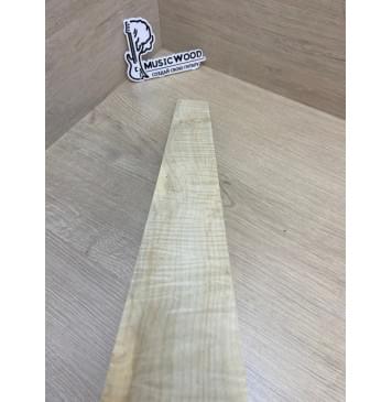 Клён Белый Явор, Волнистый заготовка накладки для электрогитары Смешанный А Волна ААА 11х75-50х500 мм-10