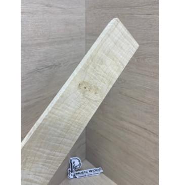 Клён Белый Явор, Волнистый заготовка накладки для электрогитары Смешанный А Волна ААА 11х75-50х500 мм-3