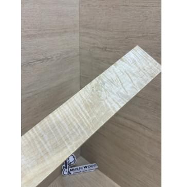 Клён Белый Явор, Волнистый заготовка накладки для электрогитары Смешанный А Волна ААА 11х75-50х500 мм-4