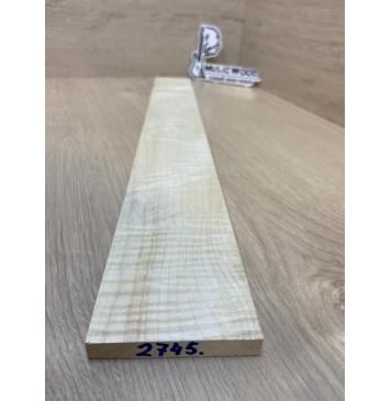 Клён Белый Явор, Волнистый заготовка накладки для электрогитары Смешанный А Волна ААА 10х75-60х500 мм-1