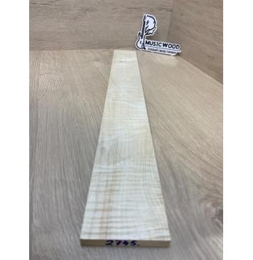 Клён Белый Явор, Волнистый заготовка накладки для электрогитары Смешанный А Волна ААА 10х75-60х500 мм-2