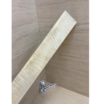 Клён Белый Явор, Волнистый заготовка накладки для электрогитары Смешанный А Волна ААА 10х75-60х500 мм-5