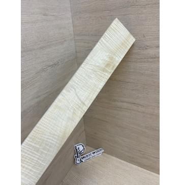 Клён Белый Явор, Волнистый заготовка накладки для электрогитары Смешанный А Волна ААА 10х75-60х500 мм-7