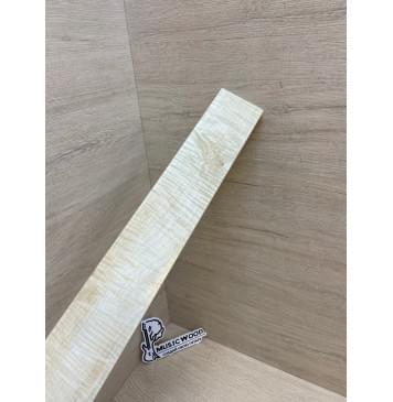 Клён Белый Явор, Волнистый заготовка накладки для электрогитары Смешанный А Волна ААА 10х75-60х500 мм-12