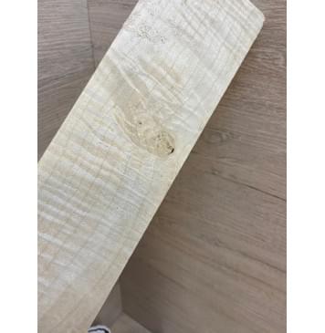 Клён Белый Явор, Волнистый заготовка накладки для электрогитары Смешанный А Волна ААА 10х75-60х500 мм-9