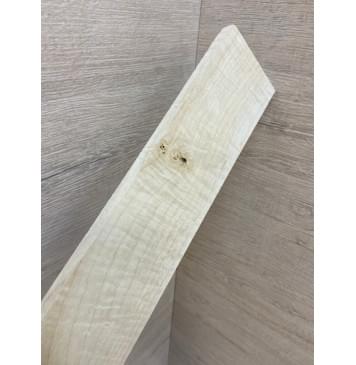 Клён Белый Явор, Волнистый заготовка накладки для электрогитары Смешанный А Волна ААА 10х75-60х500 мм-8