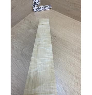 Клён Белый Явор, Волнистый заготовка накладки для электрогитары Смешанный А Волна ААА 10х75-60х500 мм-13