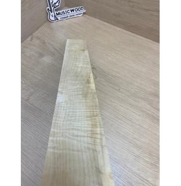 Клён Белый Явор, Волнистый заготовка накладки для электрогитары Смешанный А Волна ААА 10х75-60х500 мм-11