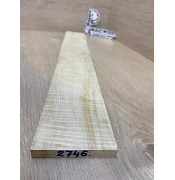 Клён Белый Явор, Волнистый заготовка накладки для электрогитары Смешанный А Волна ААА 10х82-70х500 мм-1