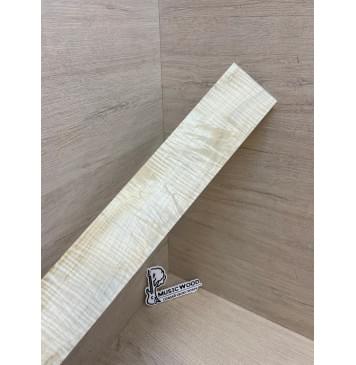 Клён Белый Явор, Волнистый заготовка накладки для электрогитары Смешанный А Волна ААА 10х82-70х500 мм-5