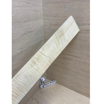 Клён Белый Явор, Волнистый заготовка накладки для электрогитары Смешанный А Волна ААА 10х82-70х500 мм-9