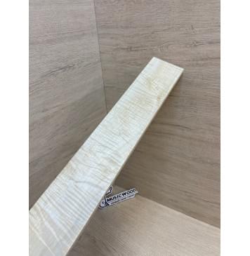 Клён Белый Явор, Волнистый заготовка накладки для электрогитары Смешанный А Волна ААА 10х82-70х500 мм-12