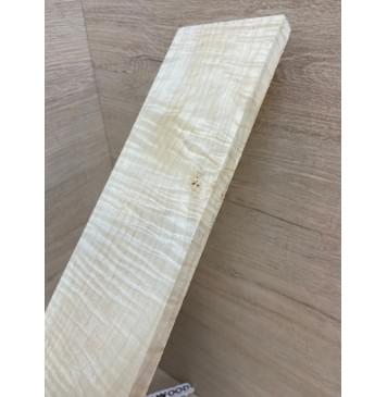 Клён Белый Явор, Волнистый заготовка накладки для электрогитары Смешанный А Волна ААА 10х82-70х500 мм-7