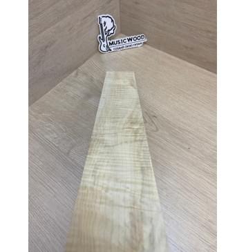 Клён Белый Явор, Волнистый заготовка накладки для электрогитары Смешанный А Волна ААА 10х82-70х500 мм-13